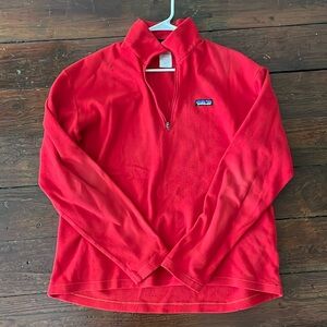 Men’s Red Patagonia Pullover - Size L (Synchilla)